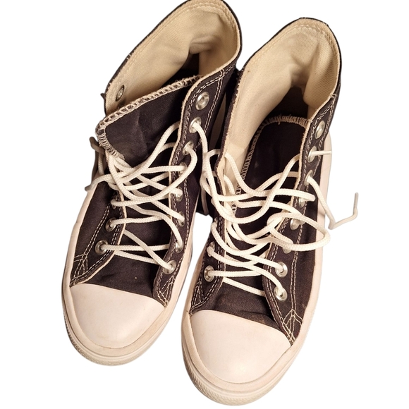 Converse Chuck Taylor All Star Platform High Top Sneakers Ladies 7 Mall Goth - Picture 1 of 5